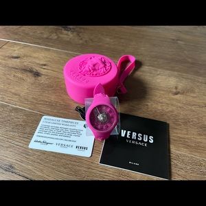 VERSACE Versus-AUTHENTIC NWT Women’s Pink Silicon Watch